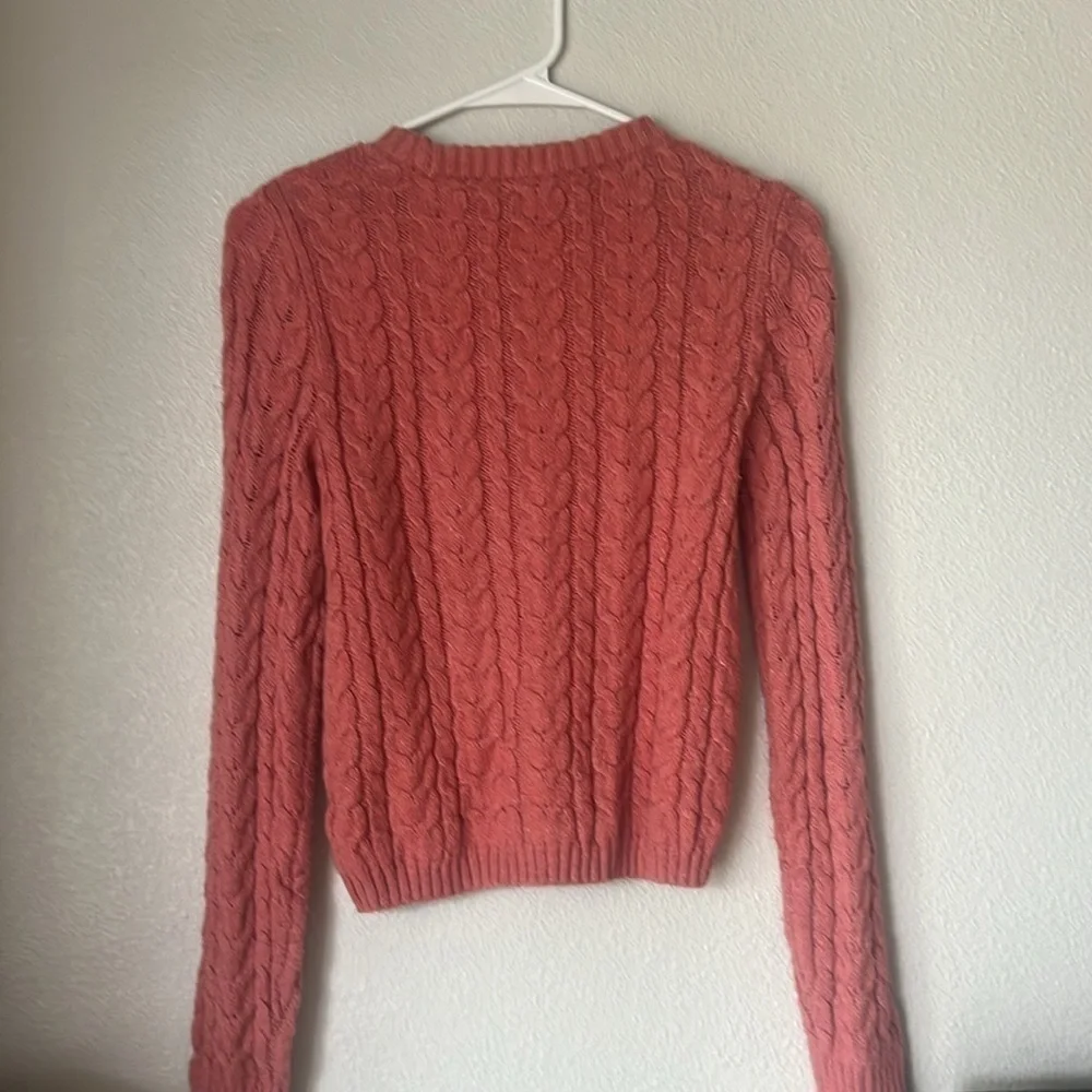 American Eagle Coral Knitted Sweater Size Small - Picture 8 of 8